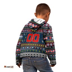 Personalized Roosters Rugby Xmas Kid Hoodie Australia NRL Mascot