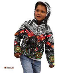 Panthers Rugby Hoodie KID Aboriginal and Polynesia Penrith The Riff
