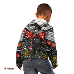 Panthers Rugby Hoodie KID Aboriginal and Polynesia Penrith The Riff