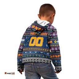 Personalized Crows Football Xmas Kid Hoodie Australia AFL Mascot