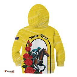 Personalised Melbourne Horse Racing Kid Hoodie The Race That Stops The Nation