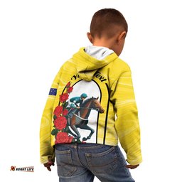 Personalised Melbourne Horse Racing Kid Hoodie The Race That Stops The Nation