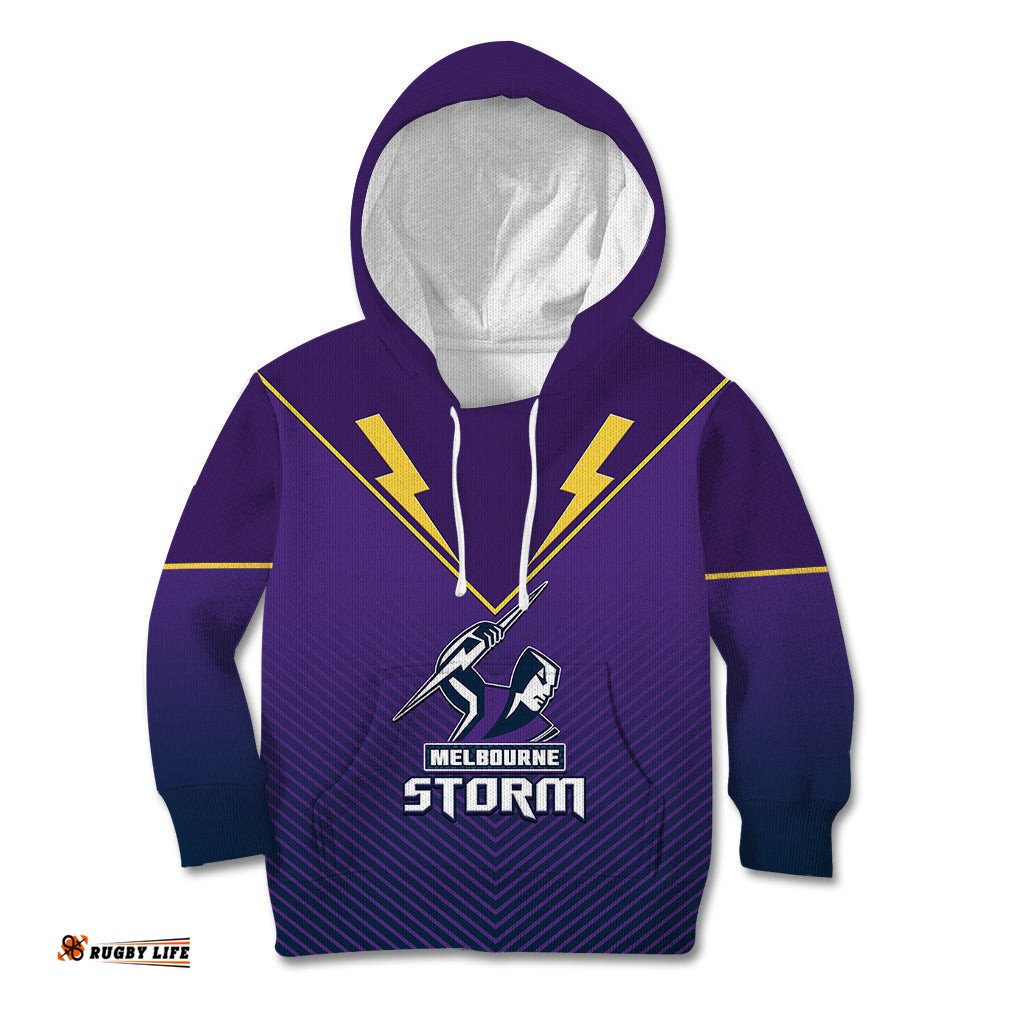 Storm Rugby Kid Hoodie Purple Sporty Go Storm
