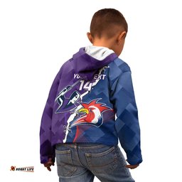 Custom NRL Storm And Roosters Rugby 2024 Kid Hoodie Go Champions Dynamic Version