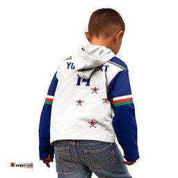 Personalised Warriors Rugby Kid Hoodie New Zealand Sporty White Style