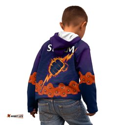 ANZAC Melbourne Storm Rugby Kid Hoodie Poppy Flowers Sporty Style
