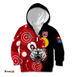 North Sydney Rugby NAIDOC Kid Hoodie Bears Indigenous For Our Elders