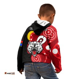 North Sydney Rugby NAIDOC Kid Hoodie Bears Indigenous For Our Elders