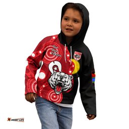 North Sydney Rugby NAIDOC Kid Hoodie Bears Indigenous For Our Elders