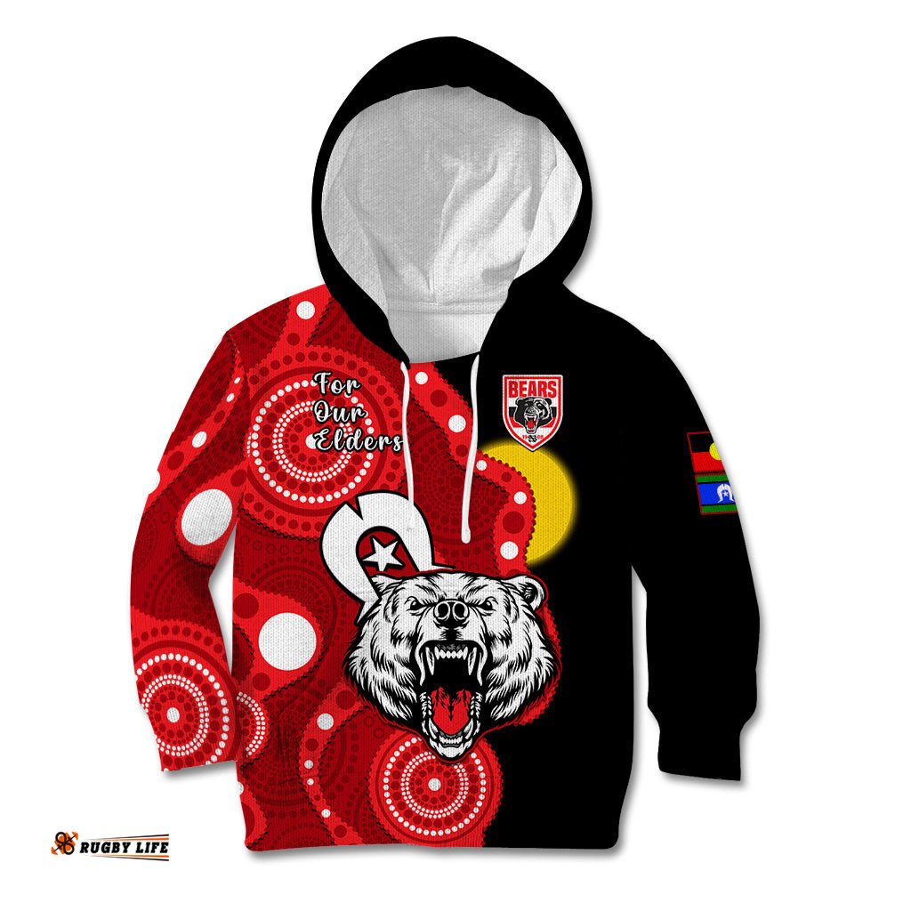 North Sydney Rugby NAIDOC Kid Hoodie Bears Indigenous For Our Elders
