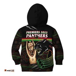 Panthers Rugby Hoodie KID The Riff Premiers Aboriginal Art