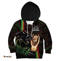 Panthers Rugby Hoodie KID The Riff Premiers Aboriginal Art