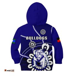 Bulldogs Rugby NAIDOC Hoodie KID For Our Elders Aboriginal