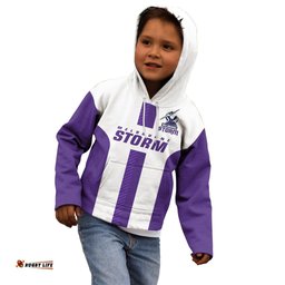 Storm Rugby Kid Hoodie White Sporty Go Storm