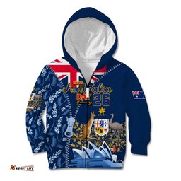Personalised Happy Australia Day 26 January Kid Hoodie