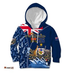Personalised Happy Australia Day 26 January Kid Hoodie