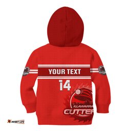 Personalised Australia Rugby Kid Hoodie Illawarra Cutters Sporty Style