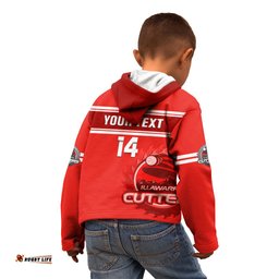 Personalised Australia Rugby Kid Hoodie Illawarra Cutters Sporty Style