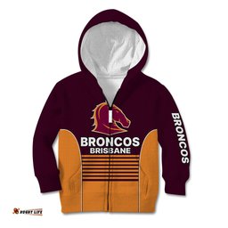 Brisbane Broncos NRL Kid Hoodie No3