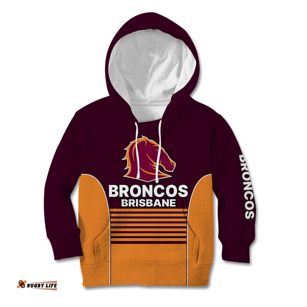 Brisbane Broncos NRL Kid Hoodie No3