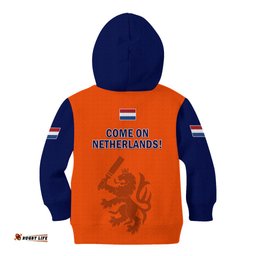Netherlands Cricket Kid Hoodie Dynamic Version
