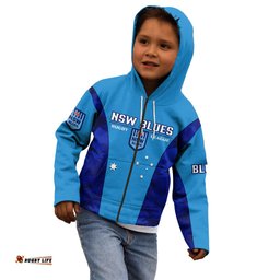NSW Rugby Kid Hoodie Go Blues Camouflage Sporty Style