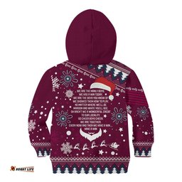 Sea Eagles Rugby Kid Hoodie Manly Boys Victory Christmas Vibe