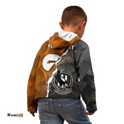 Personalised Collingwood And Giants Football Kid Hoodie Together Sporty Style