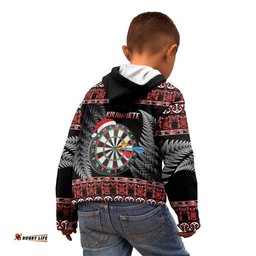All I Want For Christmas Is Darts New Zealand Kid Hoodie