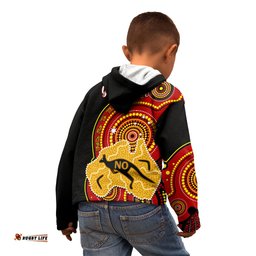 Personalised Australia Indigenous Kid Hoodie We Are All Australian Vote NO To The Voice