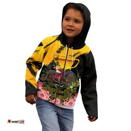 Personalised Australia Melbourne Cup Day Kid Hoodie Horse Racing Trophy With Roses