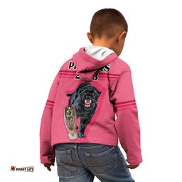 Panther Premierships Kid Hoodie Go Champions Pink Simple Style