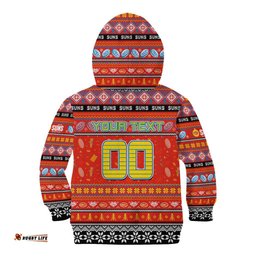 Personalized Suns Football Xmas Kid Hoodie Australia AFL Mascot