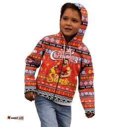 Personalized Suns Football Xmas Kid Hoodie Australia AFL Mascot