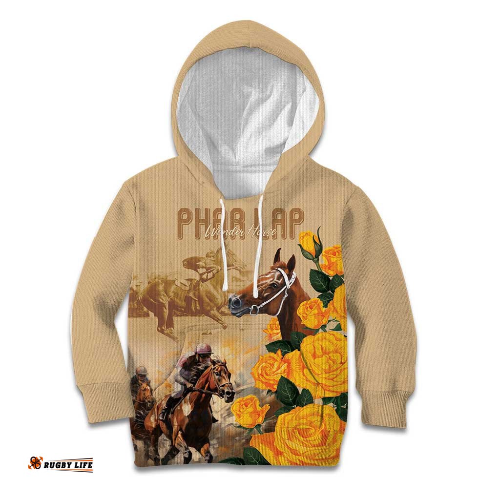 Personalised Melbourne Horse Racing Kid Hoodie Australia Wonder Horse
