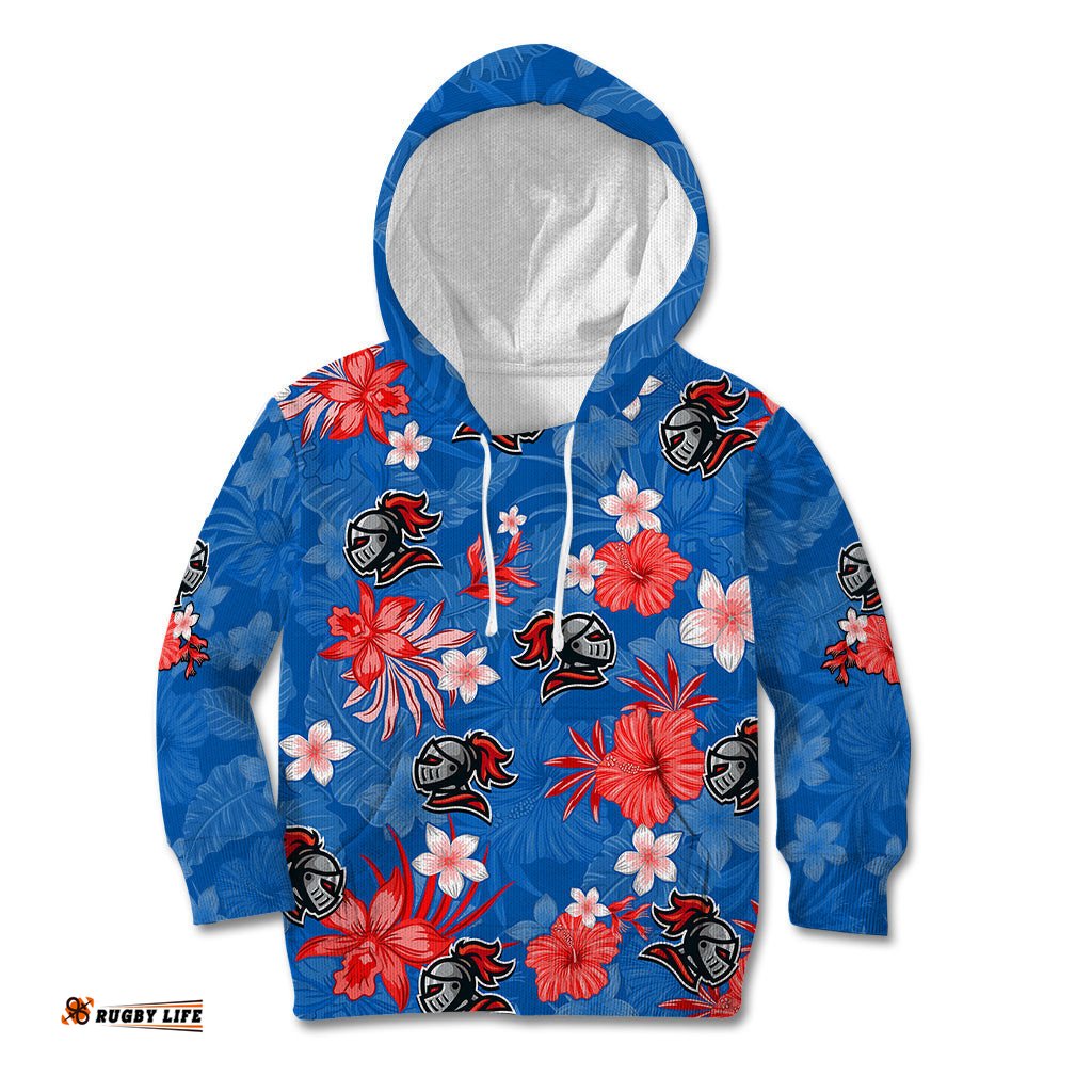 Knights Rugby Kid Hoodie Beautiful Floral Pattern Spring Summer Vibe