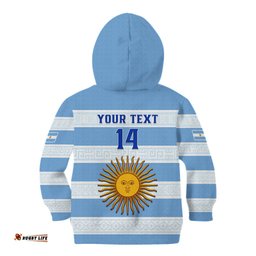Personalised Argentina Rugby Kid Hoodie Los Pumas Go Champions Unique Style