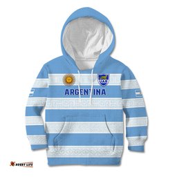 Personalised Argentina Rugby Kid Hoodie Los Pumas Go Champions Unique Style