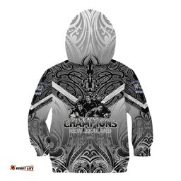 New Zealand Kid Hoodie Rugby Aotearoa Champions