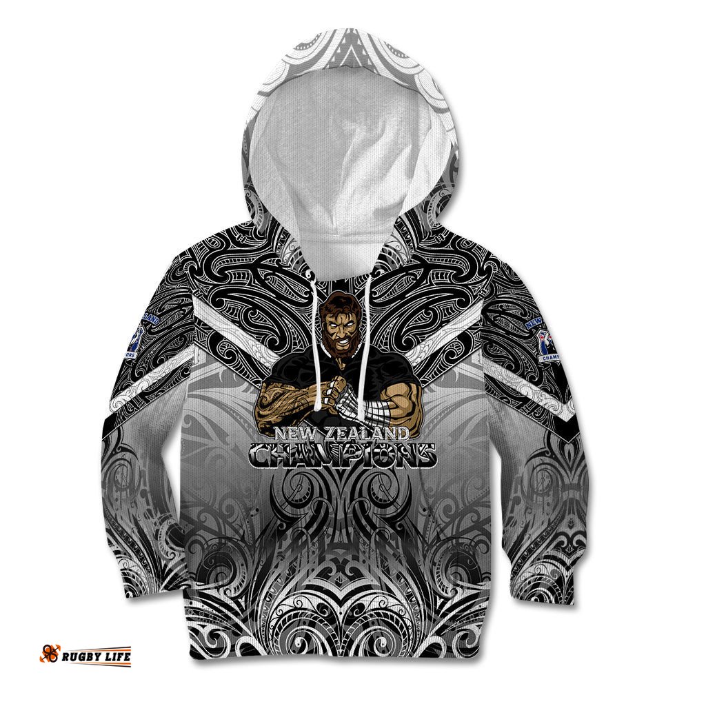 New Zealand Kid Hoodie Rugby Aotearoa Champions