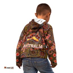 Animal Australia Aboriginal Art Kid Hoodie