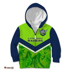 Personalised Raiders Rugby Kid Hoodie Canberra 1981 Sporty Style