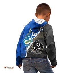 Custom Magpies Football And Eels Rugby Kid Hoodie Dynamic Style