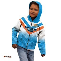 Personalised Australia Rugby Kid Hoodie Queensland Northern Pride Indigenous Art