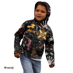 Lizard Aboriginal Australia Kid Hoodie