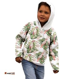Australia Pink Cockatoo Kid Hoodie Aussie Orchids Seamless Pattern