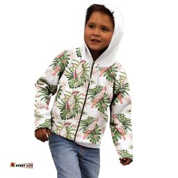 Australia Pink Cockatoo Kid Hoodie Aussie Orchids Seamless Pattern