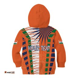 Personalised India Kid Hoodie Raising Sun Indian Pattern Mandala Murals