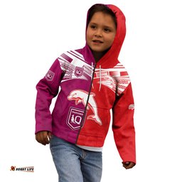 NRL Dolphins Combine Queensland Origin Kid Hoodie Sporty Style