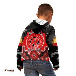 Melbourne Renegades ANZAC 2024 Kid Hoodie Lest We Forget Poppy Mix Camouflage